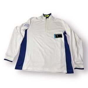 Nike Golf Sweatshirt Shiner Beers Mens Medium Quarter‎ Zip Performance Dri Fit